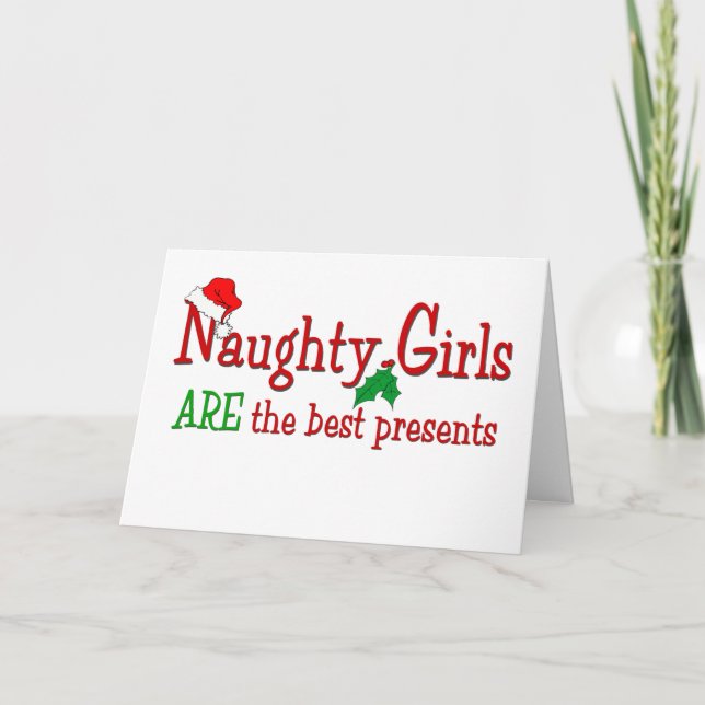 Naughty Girls Helgkort (Framsida)
