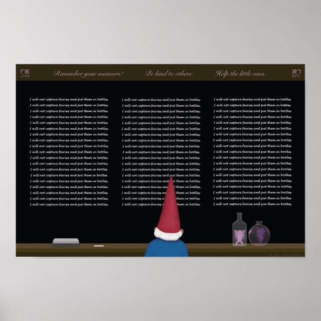 Naughty Gnome Poster (Framsidan)