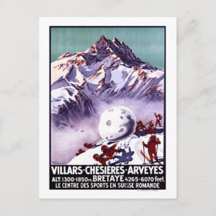 Naughty Gnomes Skapar Giant Snowball Poster Vykort