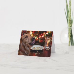 Naughty Golden jul Card Helgkort