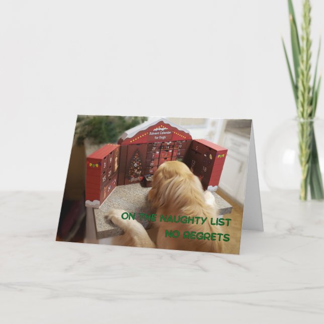Naughty Golden Retriever No. Kort (Framsida)