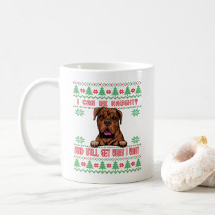 Naughty Great dane Ugly jul Sweater Kaffemugg