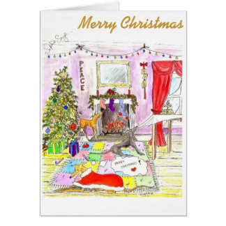 Naughty Hounds-julkort Hälsningskort