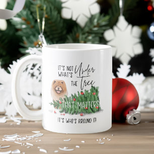 Naughty Hund Watercolor Chow Chow Knockade Träd öv Kaffemugg