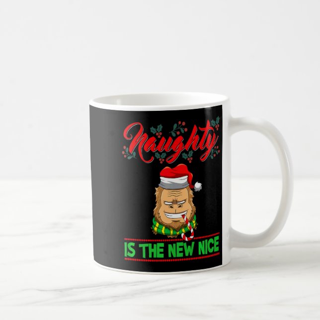 Naughty Is The New Nice Christmas Santa Xmas Premi Kaffemugg (Höger)