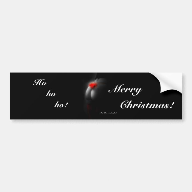 Naughty Joke Sexy Pinup jul Bumper Sticker Bildekal (Framsidan)