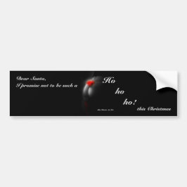 Naughty Joke Sexy Pinup jul Bumper Sticker Bildekal