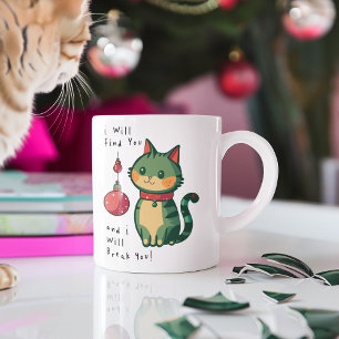 Naughty jul Cat Jumbo Mugg