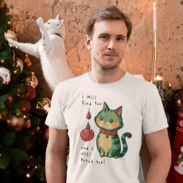 Naughty jul Cat T Shirt