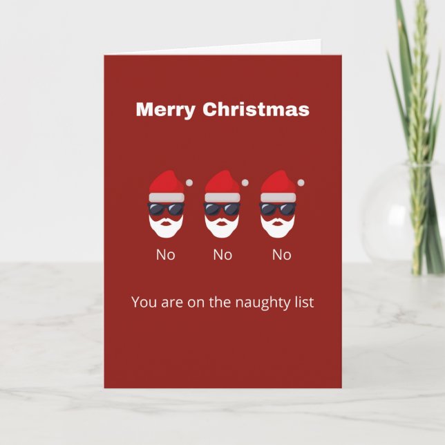 Naughty jul helgkort (Framsida)