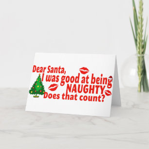 Naughty jul helgkort