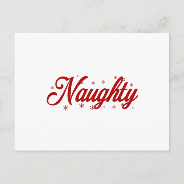 Naughty jul-par helg vykort (Framsida)