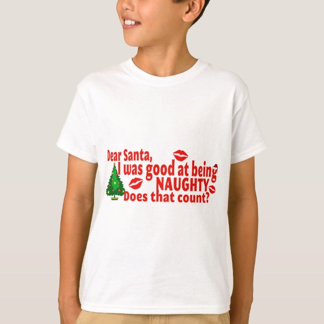 Naughty jul t shirt (Framsida)