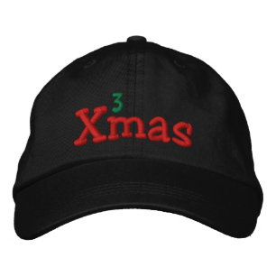 Naughty Julafton Embroidery Broderad Keps