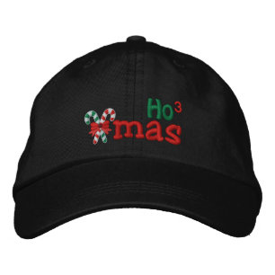 Naughty Julafton HO3 Polkagrisars Embroidery Broderad Keps