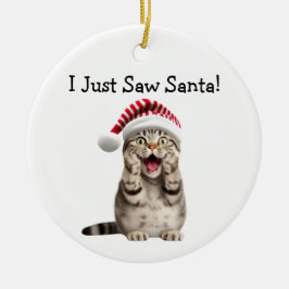 Naughty Kattunge jul-Roligten Katt Ornament