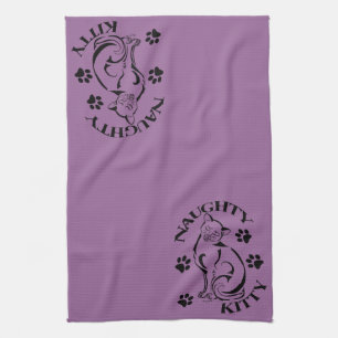 Naughty Kattunge Kitchen Towel Kökshandduk