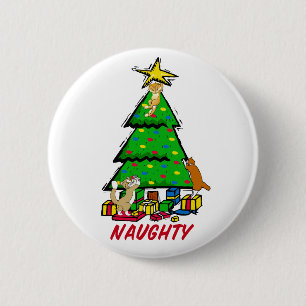Naughty Kattunge-knapp Knapp
