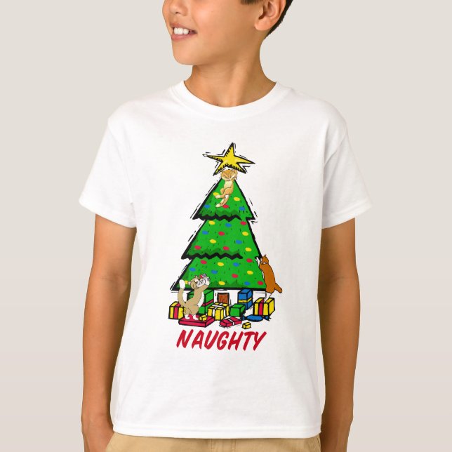 Naughty Kattunge Shirt T Shirt (Framsida)