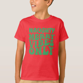 Naughty Kids Anpassningsbar jul T Shirt