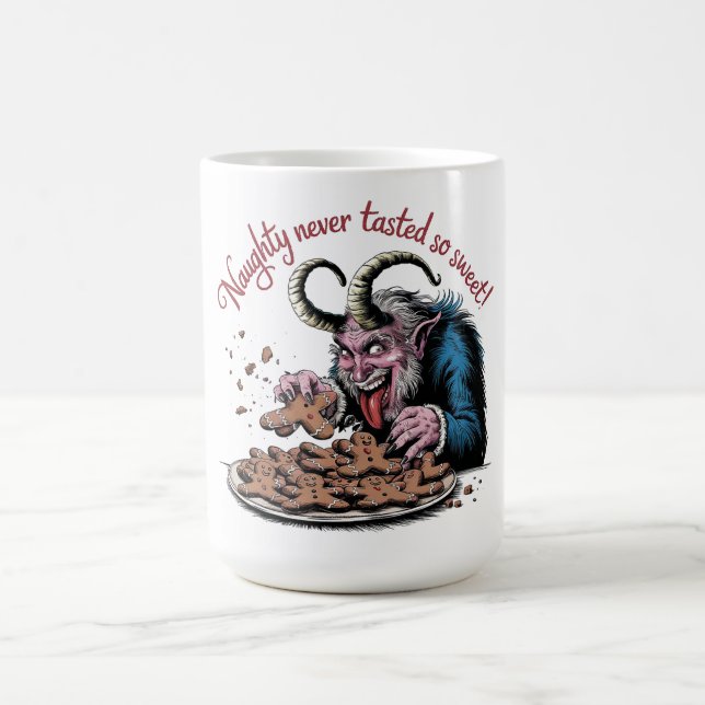 Naughty Krampus juldesign Kaffemugg (Center)