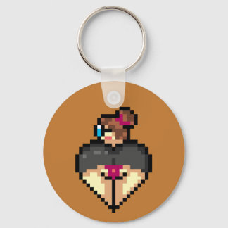 Naughty librarian Keychain Nyckelring
