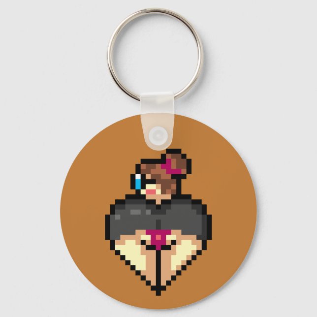 Naughty librarian Keychain Nyckelring (Framsida)