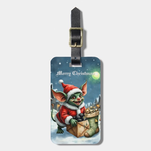 Naughty List Delivery: The Goblin Clause Chronicle Bagagebricka (Vertikal Framsida)