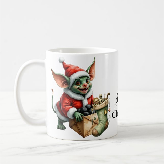 Naughty List Delivery: The Goblin Clause Chronicle Kaffemugg (Vänster)