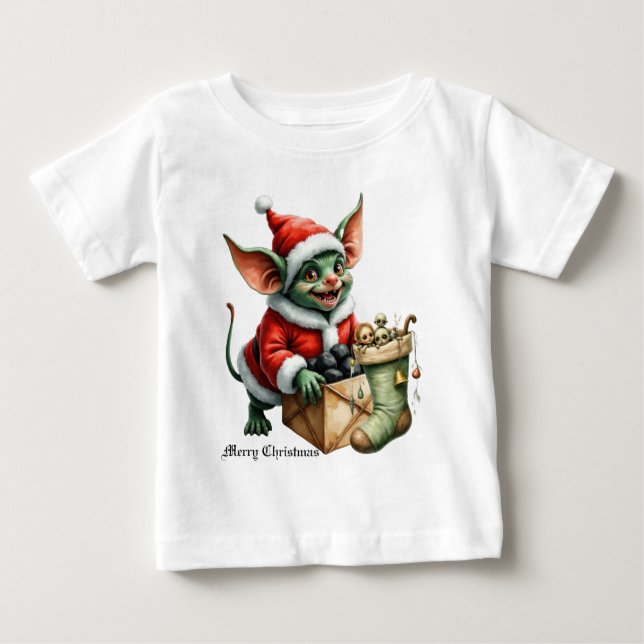 Naughty List Delivery: The Goblin Clause Chronicle T Shirt (Framsida)