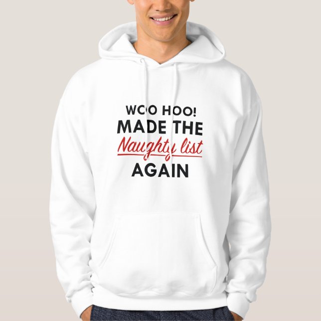 Naughty List Hoodie (Framsida)