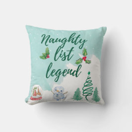 Naughty list kudde