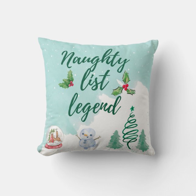 Naughty list kudde (Framsida)