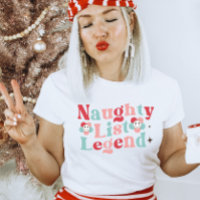 Naughty List Legend Retro Funny jul