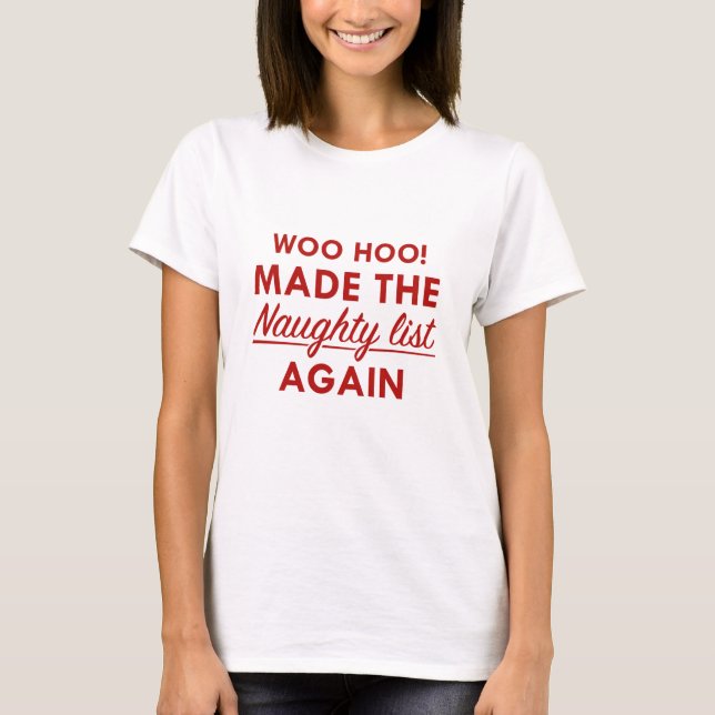 Naughty List T Shirt (Framsida)