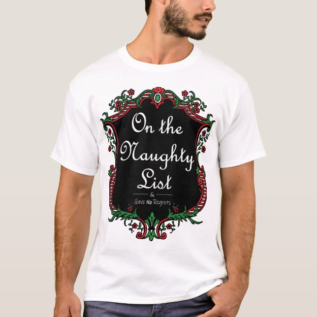 Naughty List T Shirt (Framsida)