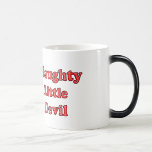 Naughty Little Djävulen med text Magisk Mugg