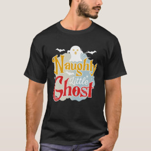 Naughty Little Ghost Halloween Funny Halloween Cos T Shirt