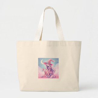 Naughty Looking Witch in Soft Pastel Colors Jumbo Tygkasse