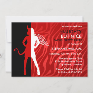 Naughty, men Nice Bachelorette Part Inbjudningar