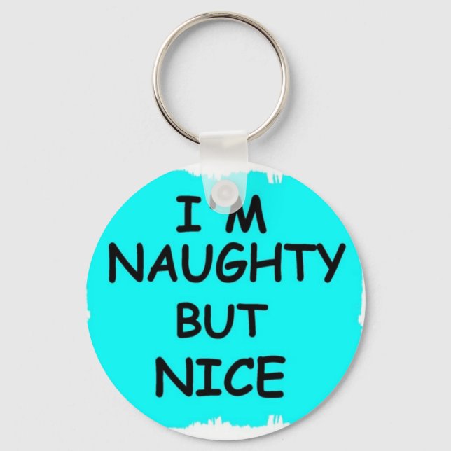 NAUGHTY MEN NICE NYCKELRING (Framsida)