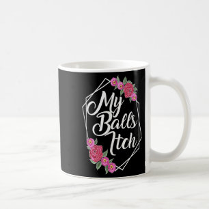 Naughty Motivational Flower Ram Funny Crude Pappa Kaffemugg