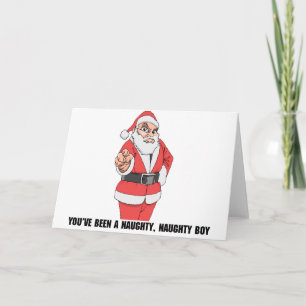 Naughty Naughty Boy Helgkort