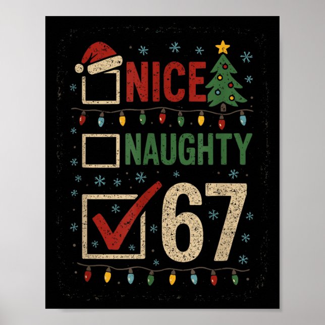 Naughty Nice 67 Christmas Humor  Poster (Framsidan)