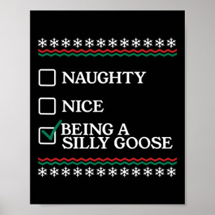 Naughty Nice är ett Fånig som går bra jul X Poster