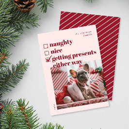 Naughty, Nice, att få Presenter på något sätt Julkort