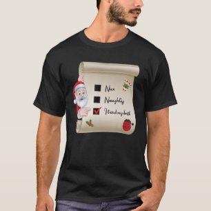 Naughty Nice Checklist jag testade mitt bästa T Shirt