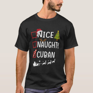 Naughty Nice Cuban Pajamas Jultomten T Shirt