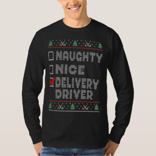 Naughty Nice Delivery Driver Matchar julPa T Shirt