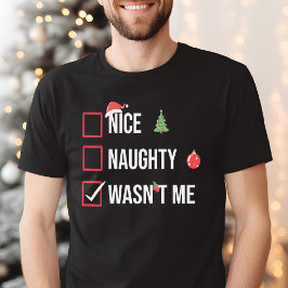 Naughty Nice, det var inte min fantastiska jul T Shirt